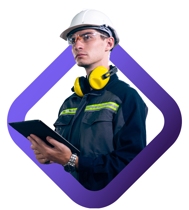 Klipboard Field Service sector, field service worker using tablet