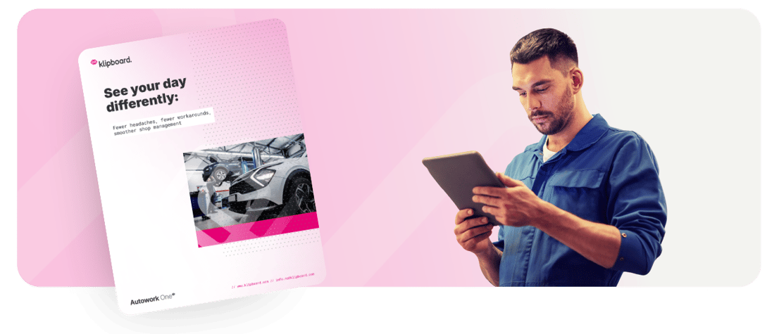 Modern shop management header