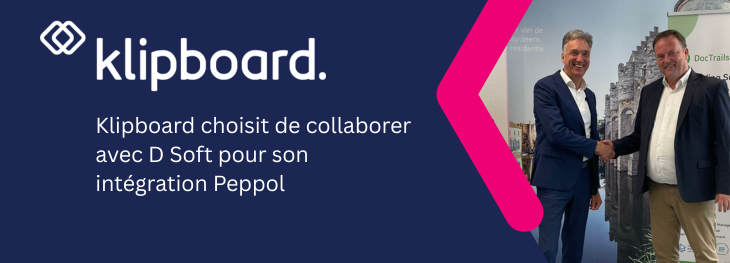Klipboard et D Soft Peppol intégration