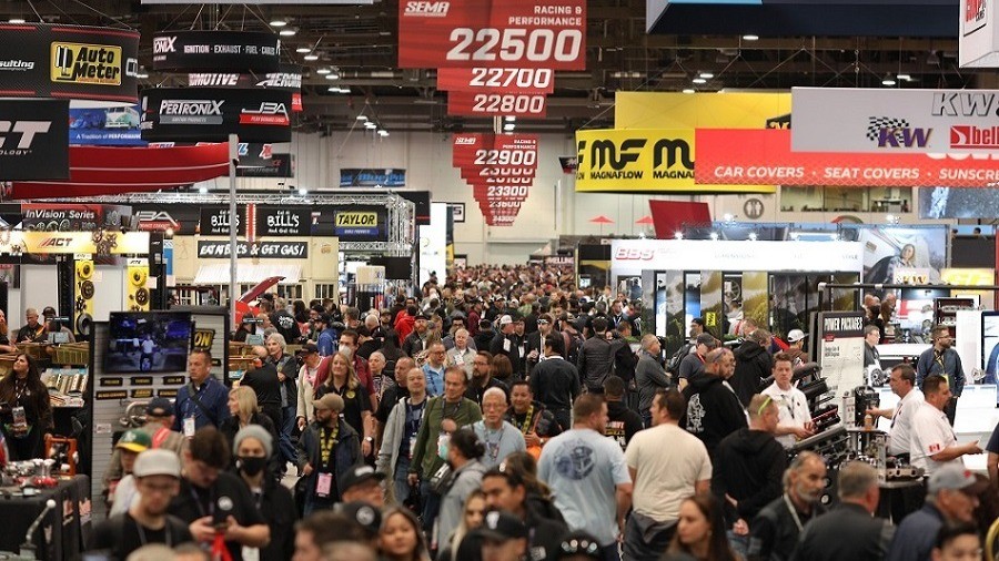 SEMA Show floor picture