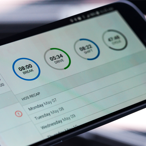 Image of fleet management software mobile dashboard