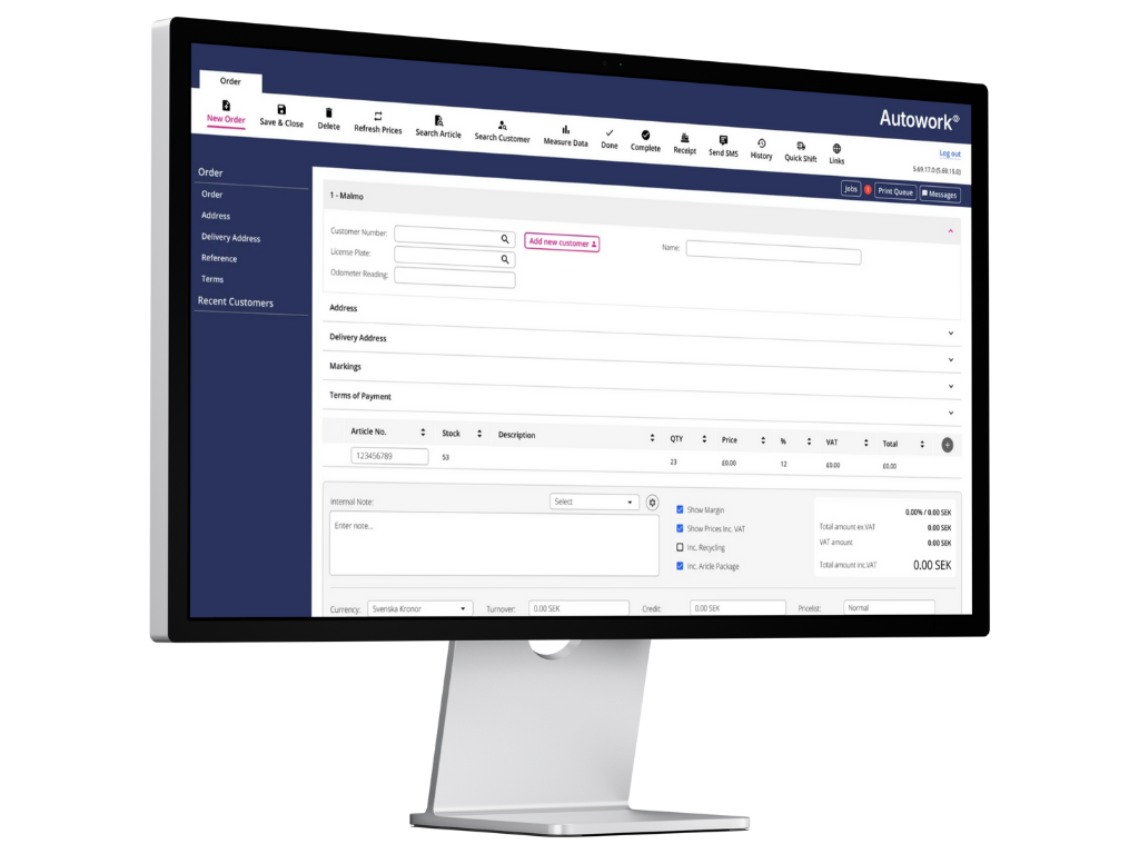 Autowork UI on Screen (Right)