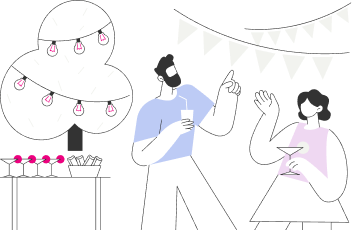 Garden party decoration