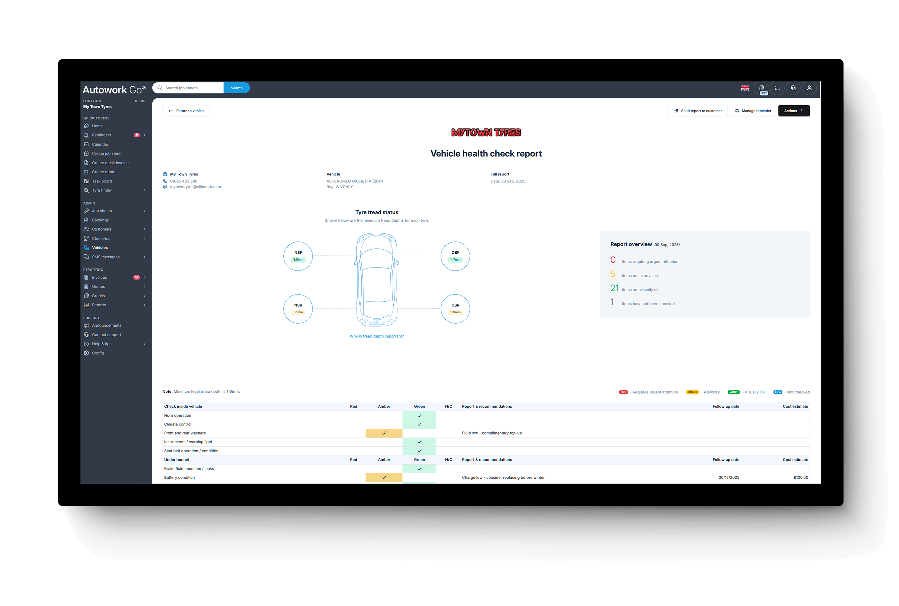 Customer and Vehicle Records