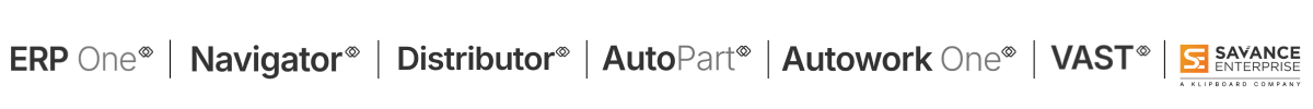 ERP ONE  NAVIGATOR  DISTRIBUTOR  AUTO PART  AUTOWORK ONE  VAST  SAVANCE