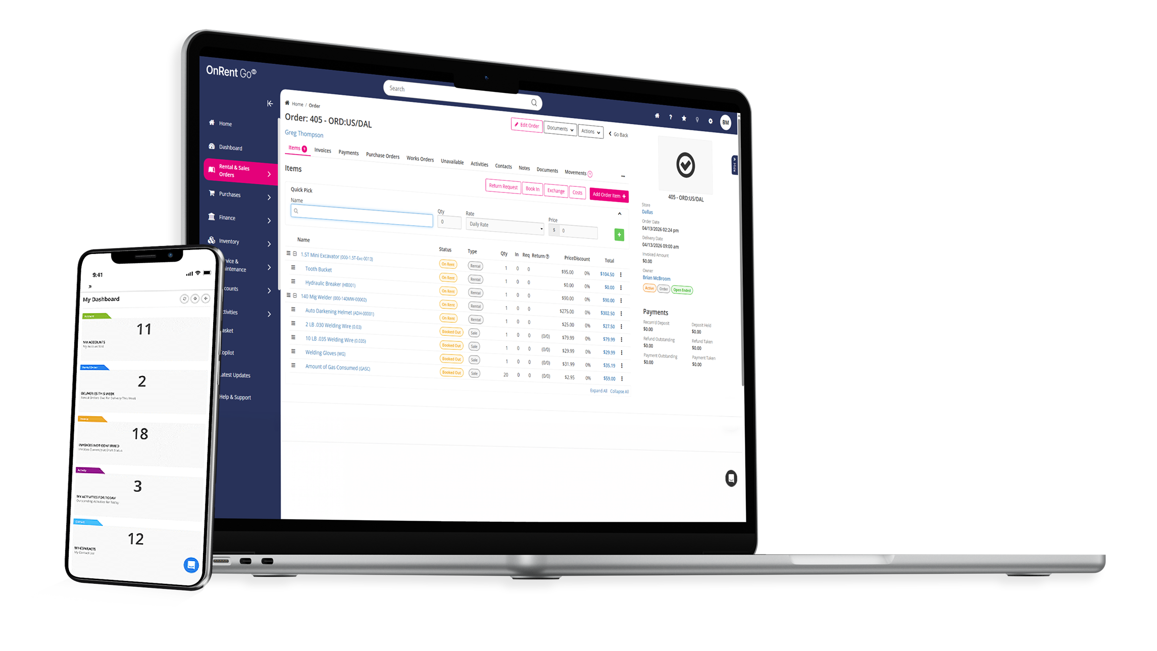 OnRent-Go-Order-Laptop_Dashboard-Phone