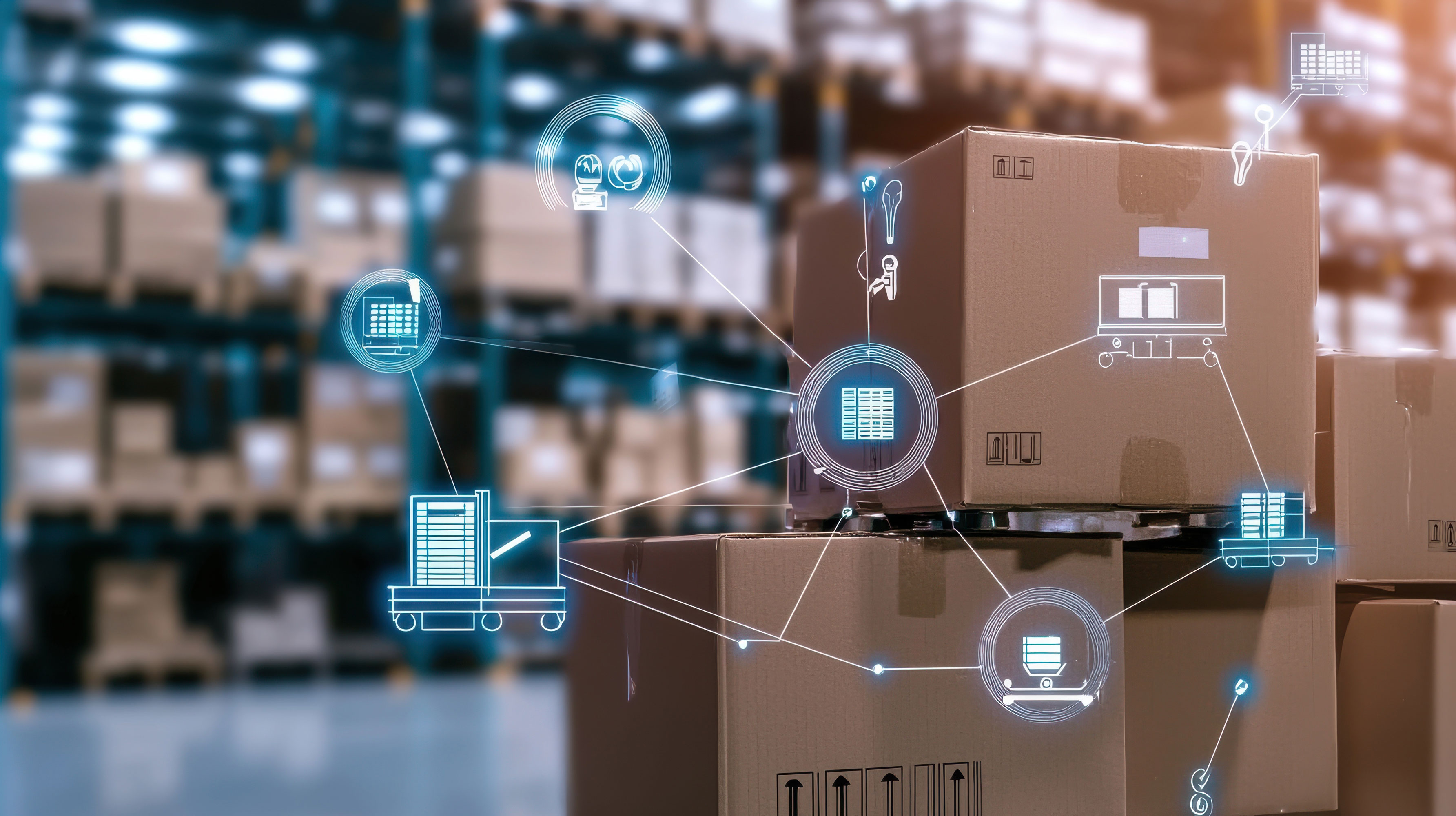 Logistics and distribution warehouse management-system-with-automated-digital-technology for efficient storage shipping
