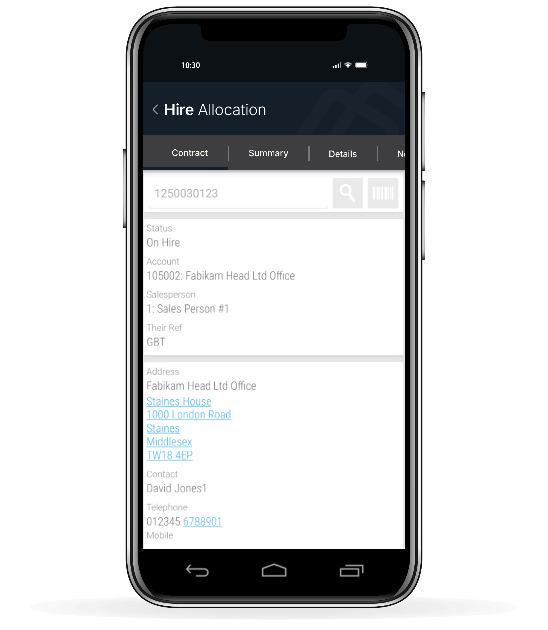 OnRentMobileApp-Hire Allocation