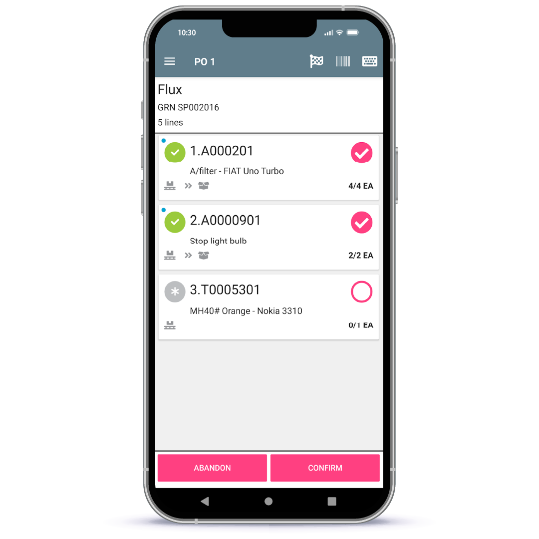 eReceipt on mobile screen 3