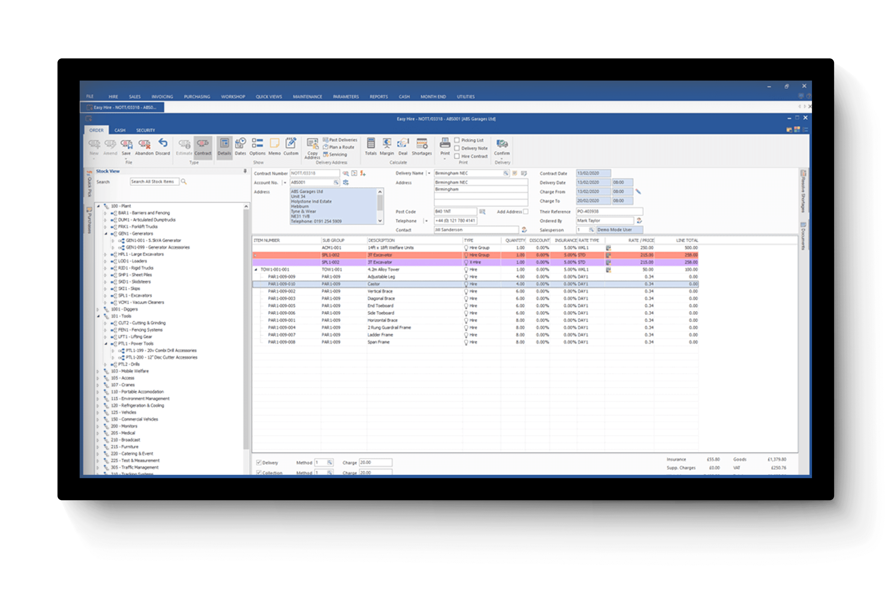 OnRent Office Hire and Sales Order Processing