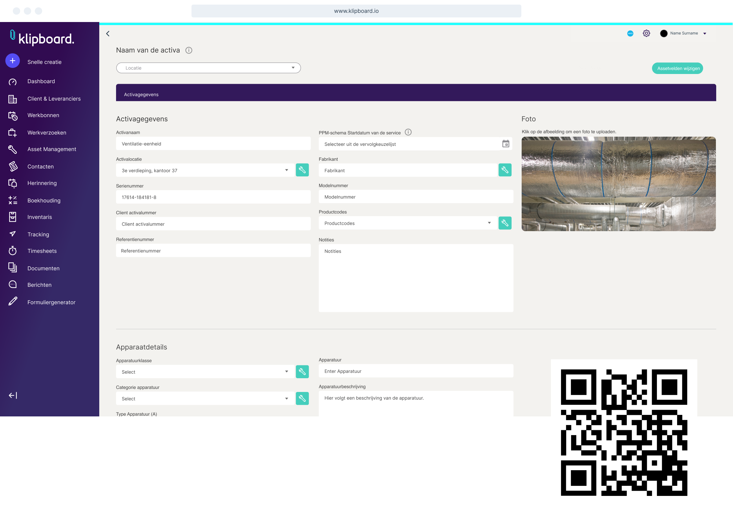 asset QR NL